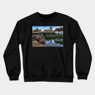 Hungerford Wharf in West Berkshire Crewneck Sweatshirt